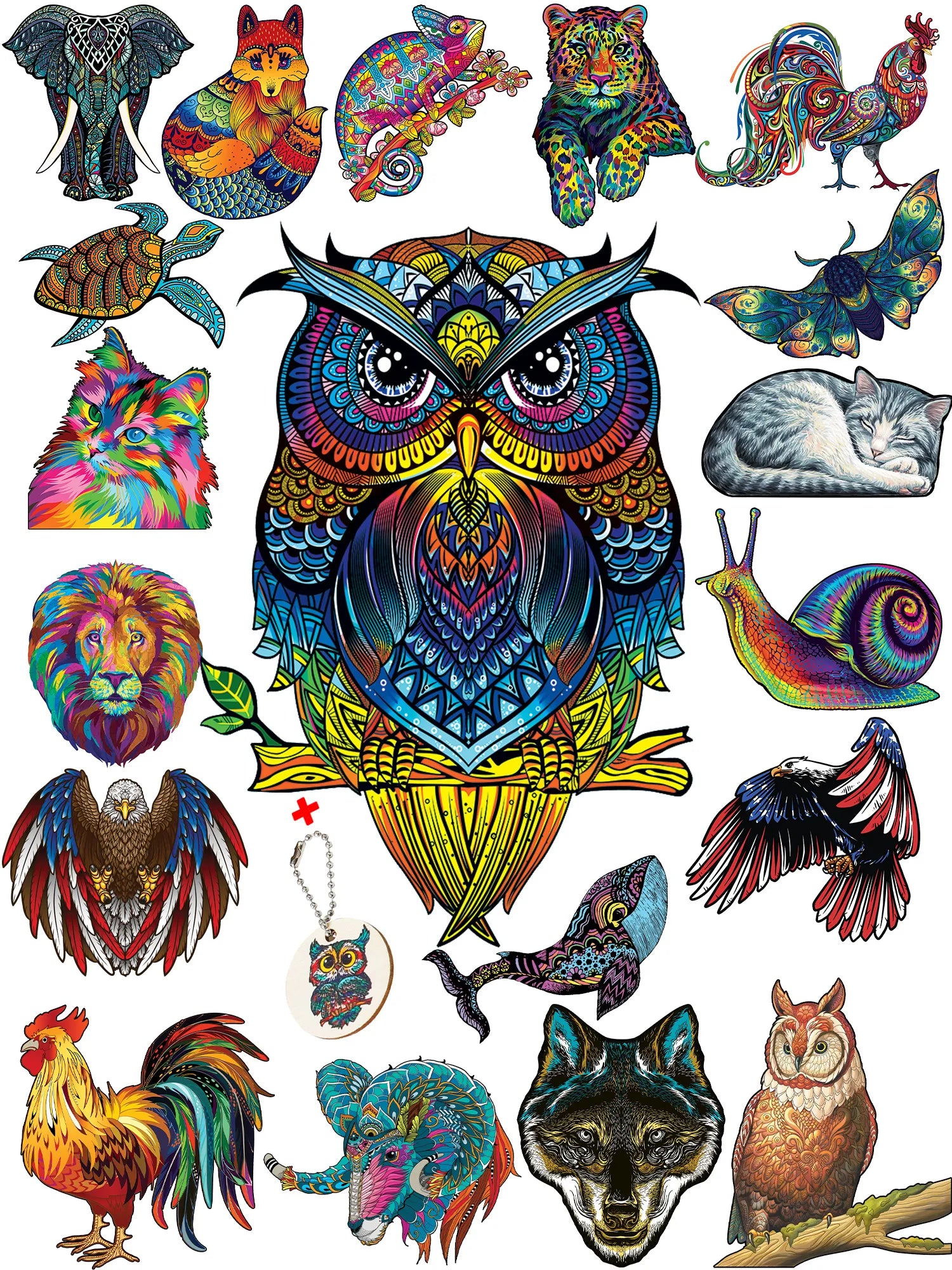 Puzzle en Bois d'Animaux