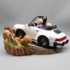 Figurine Dragon Ball Goku Krilin Tortue Géniale en Porsche