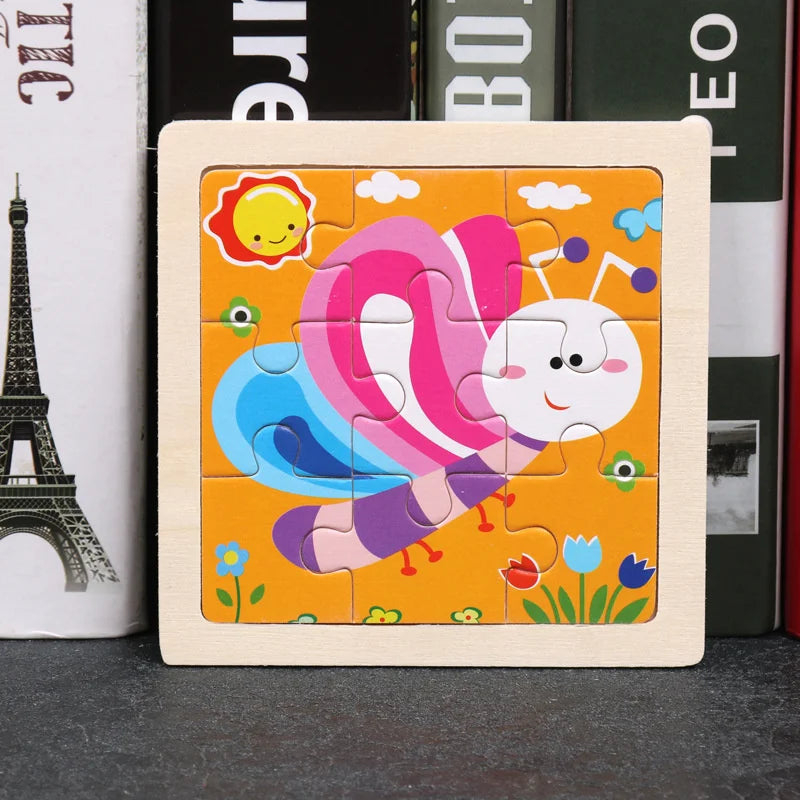 Puzzle en bois Montessori Bébé