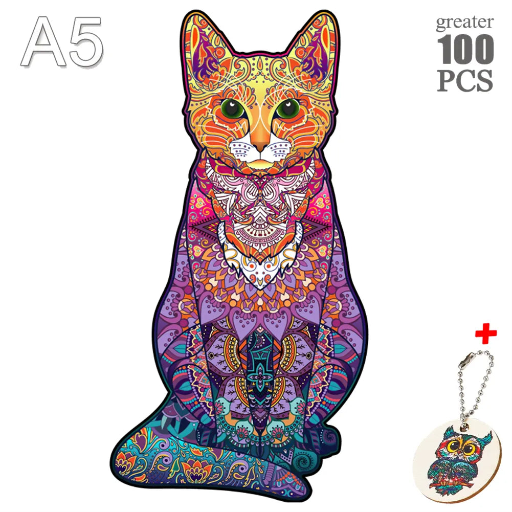 Puzzle en Bois multicouleurs