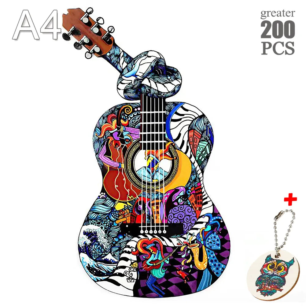 Puzzle en Bois multicouleurs