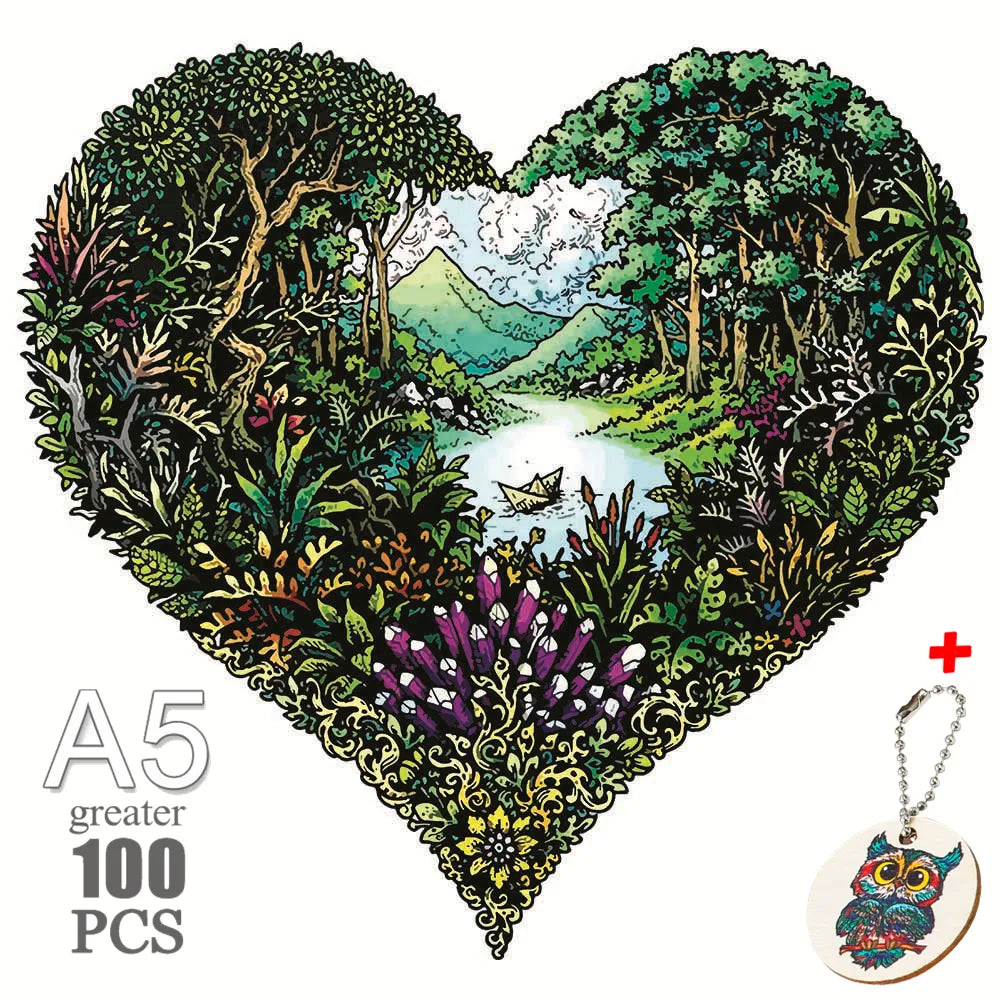 Puzzle en Bois multicouleurs