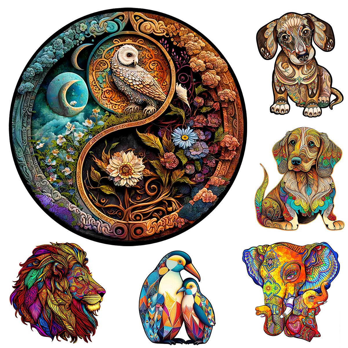 Puzzle design ludique et coloré