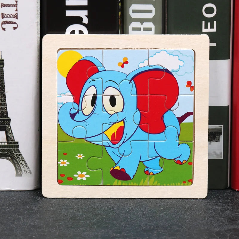 Puzzle en bois Montessori Bébé