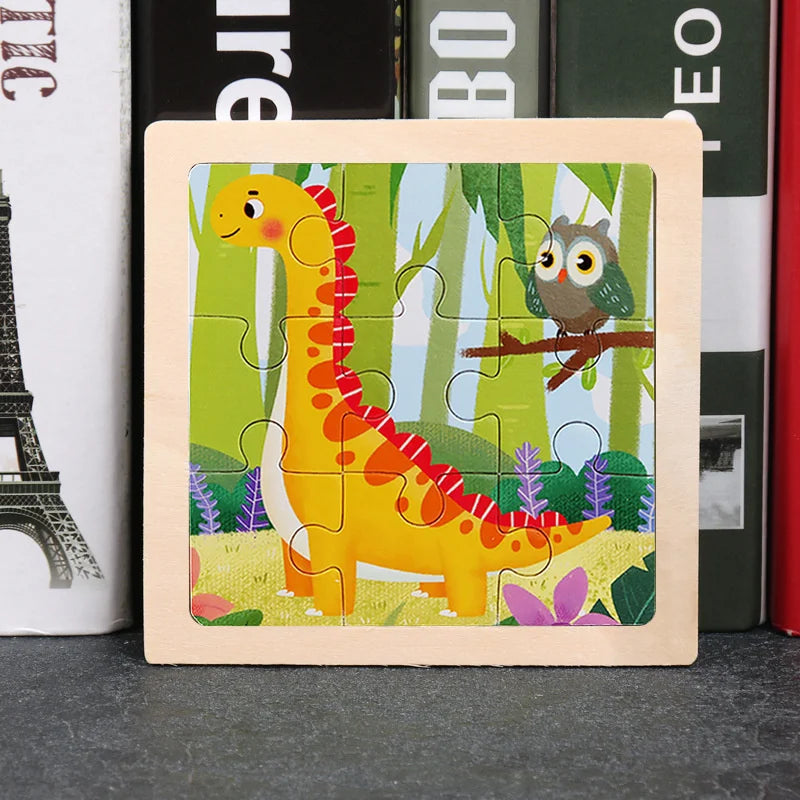 Puzzle en bois Montessori Bébé