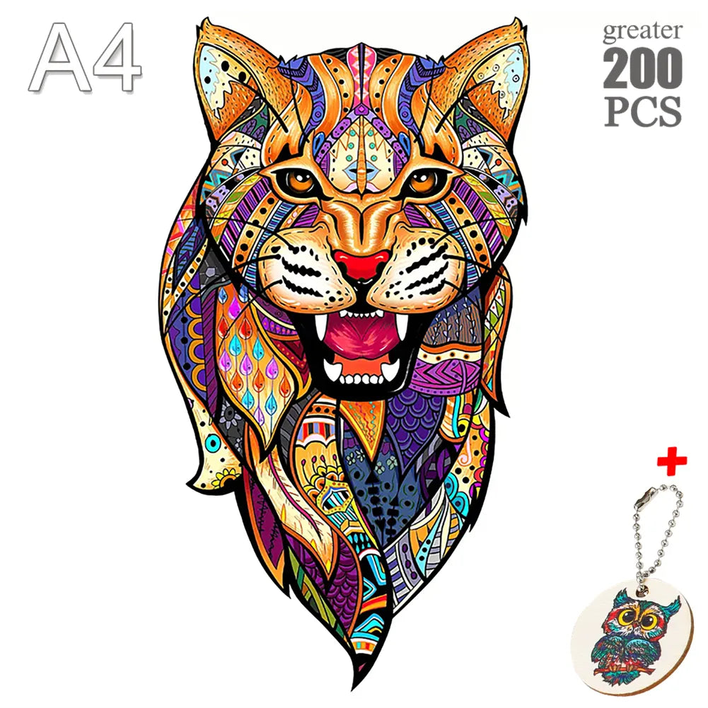 Puzzle en Bois multicouleurs