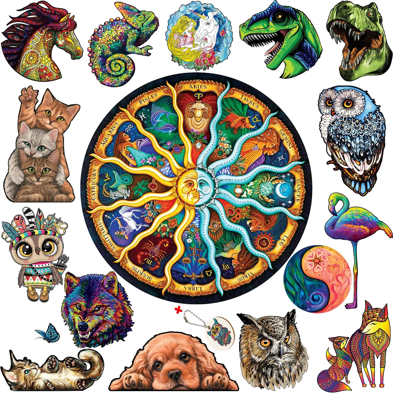 Puzzle Montessori art design