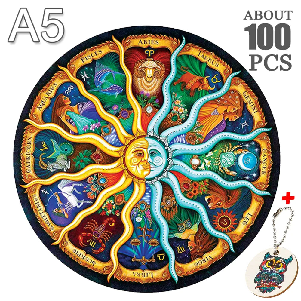 Puzzle Montessori art design