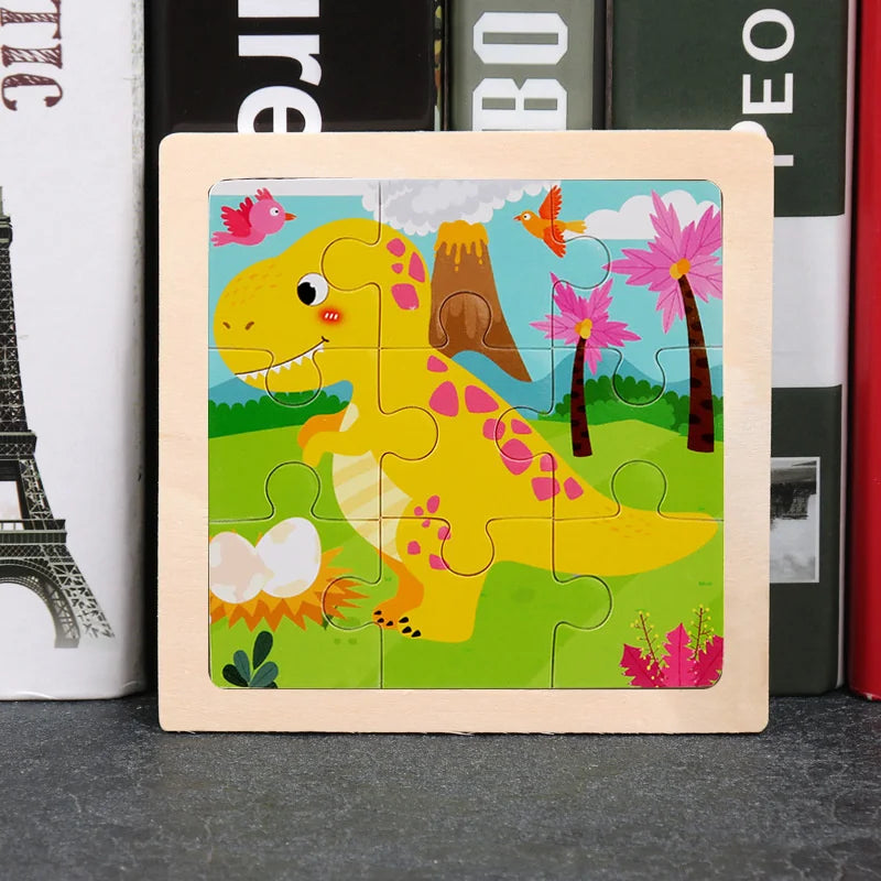 Puzzle en bois Montessori Bébé