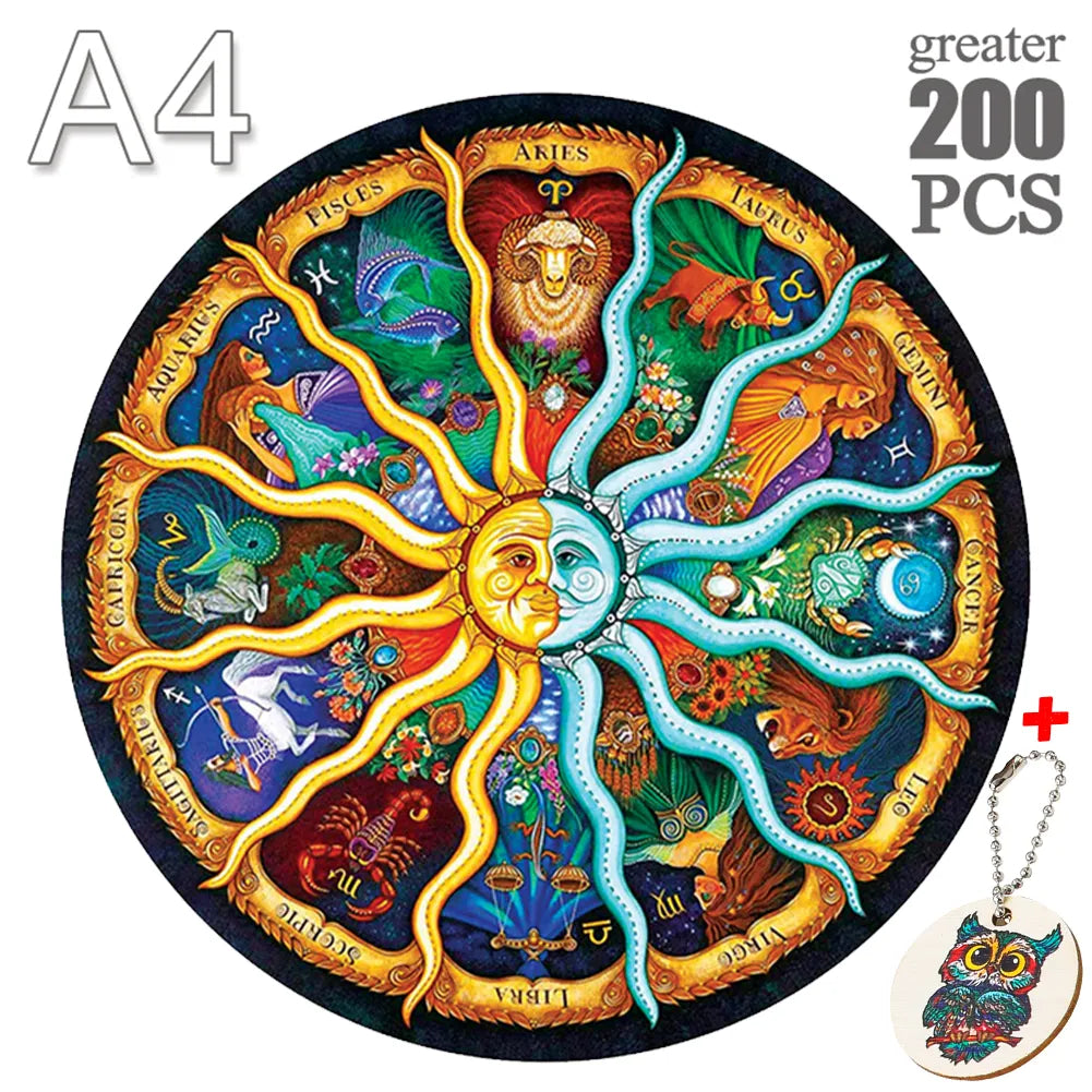 Puzzle Montessori art design