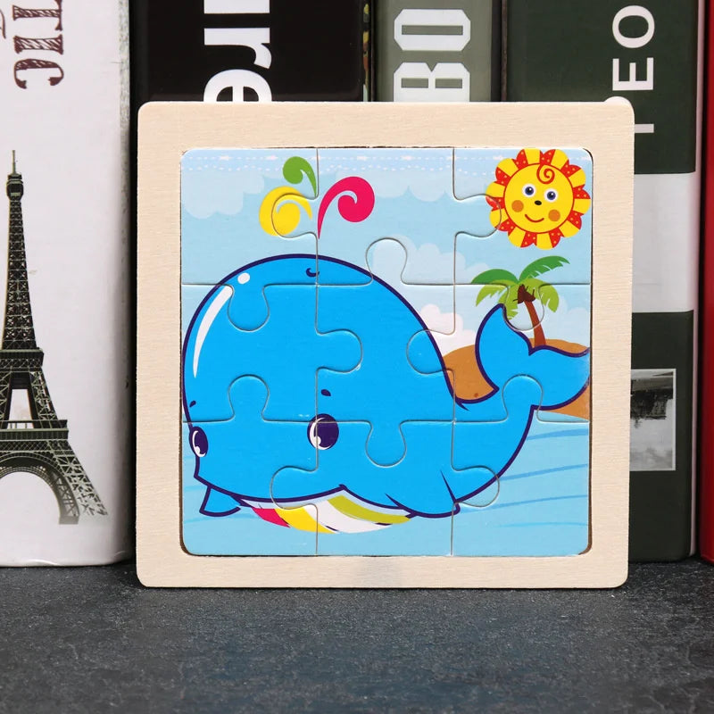 Puzzle en bois Montessori Bébé