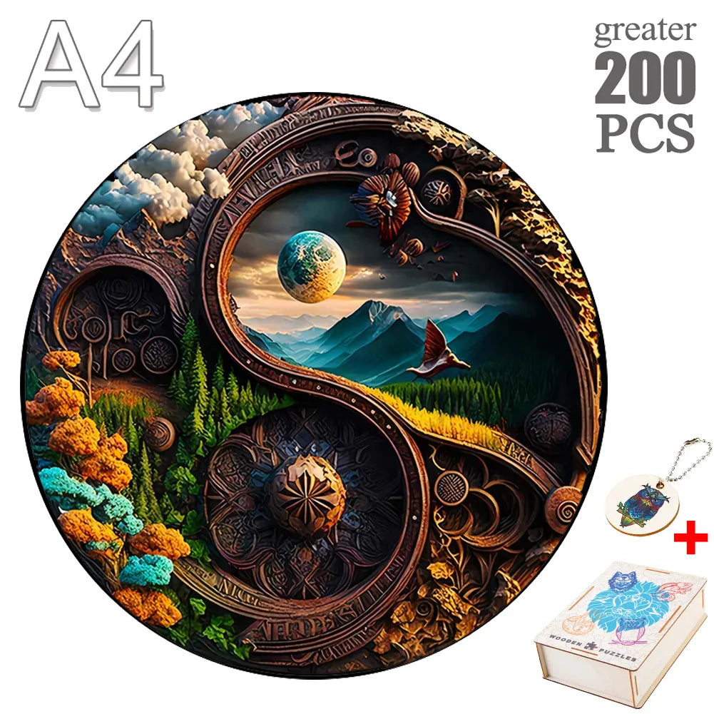 Puzzle design ludique et coloré