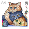 Puzzle en Bois multicouleurs