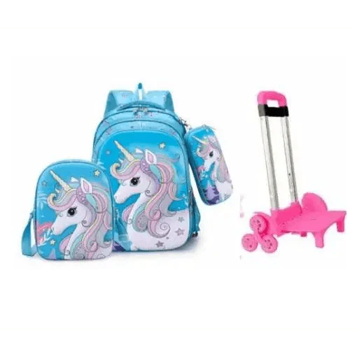 Sac à dos à roulettes Licorne pour enfants