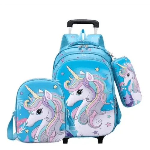 Sac à dos à roulettes Licorne pour enfants