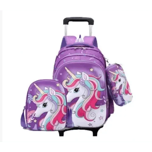 Sac à dos à roulettes Licorne pour enfants