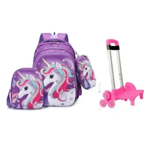 Sac à dos à roulettes Licorne pour enfants