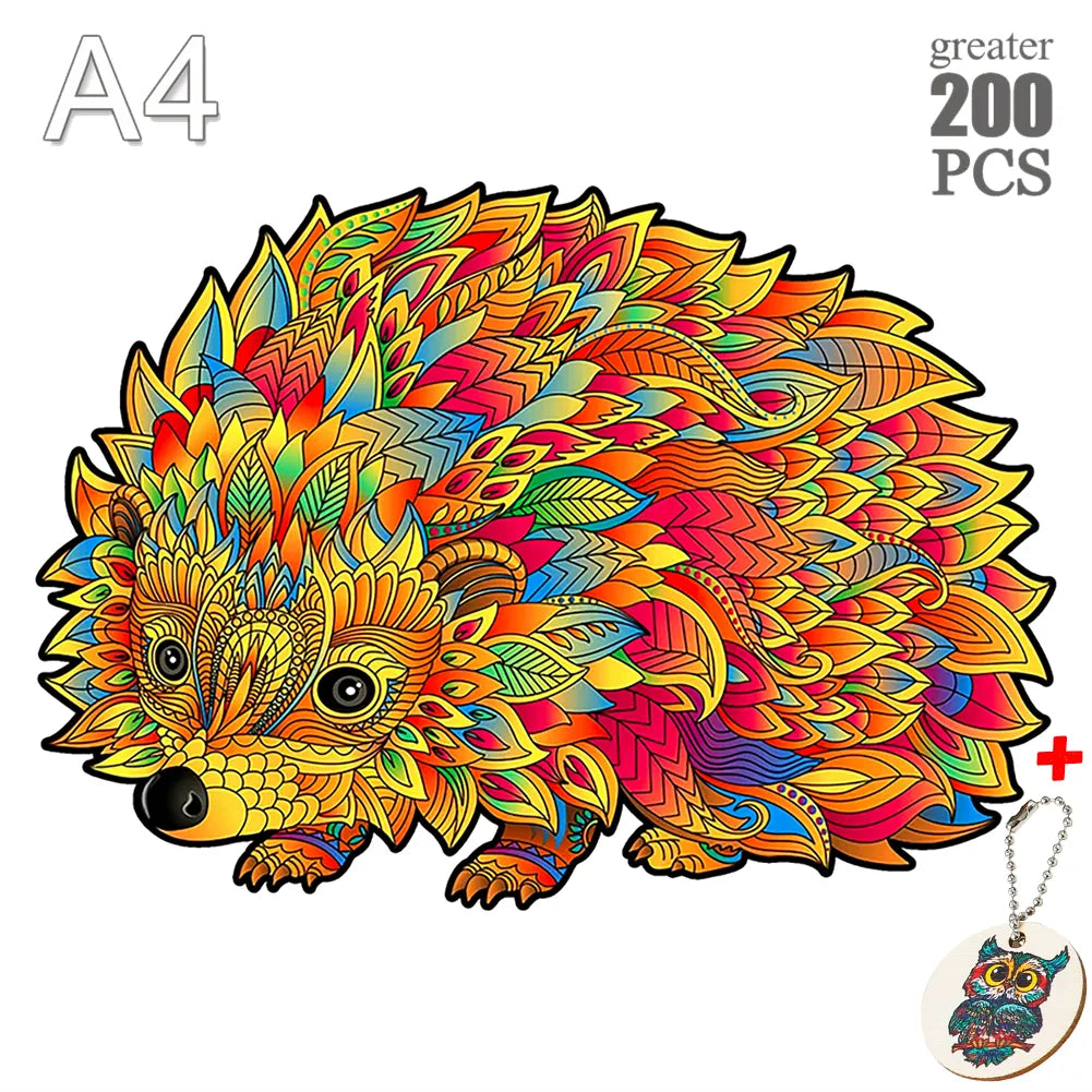 Puzzle en Bois multicouleurs