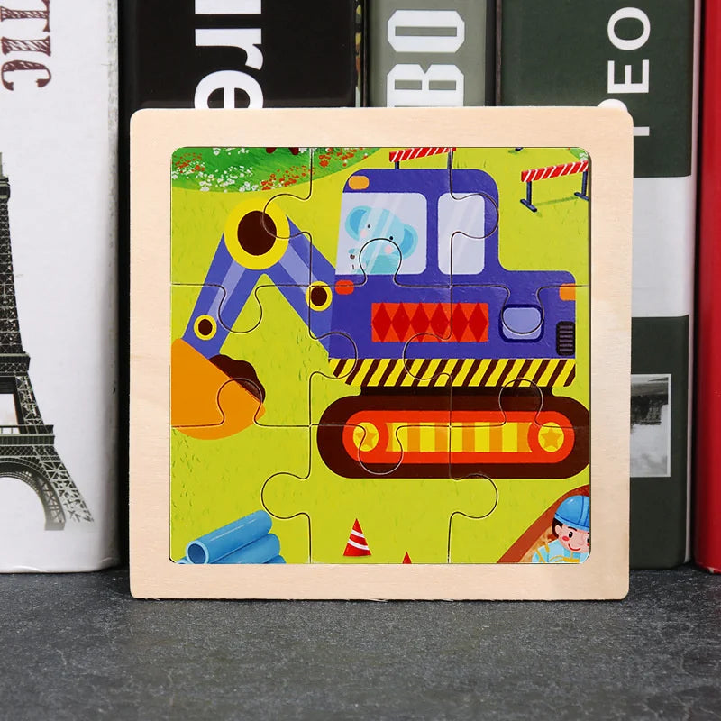 Puzzle en bois Montessori Bébé