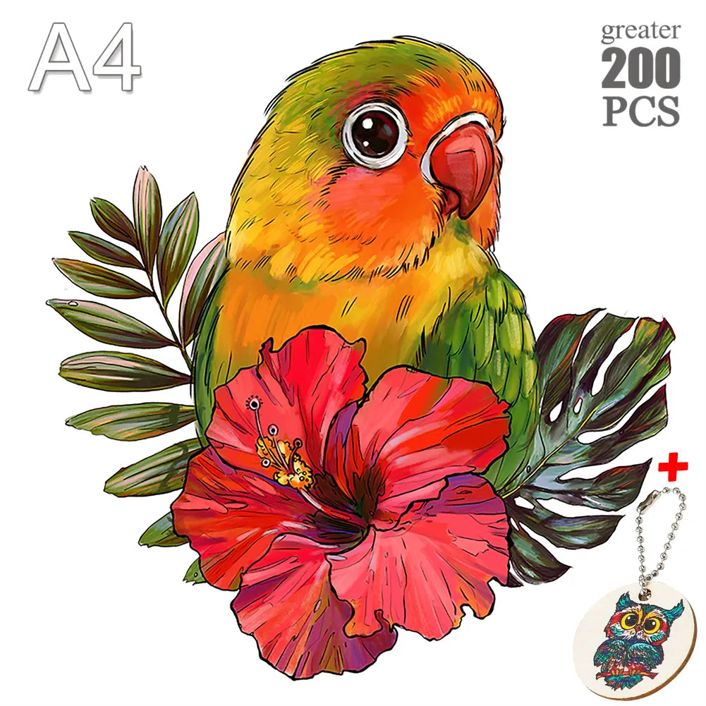 Puzzle en Bois multicouleurs