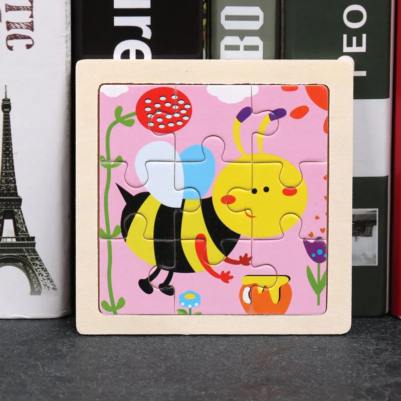 Puzzle en bois Montessori Bébé