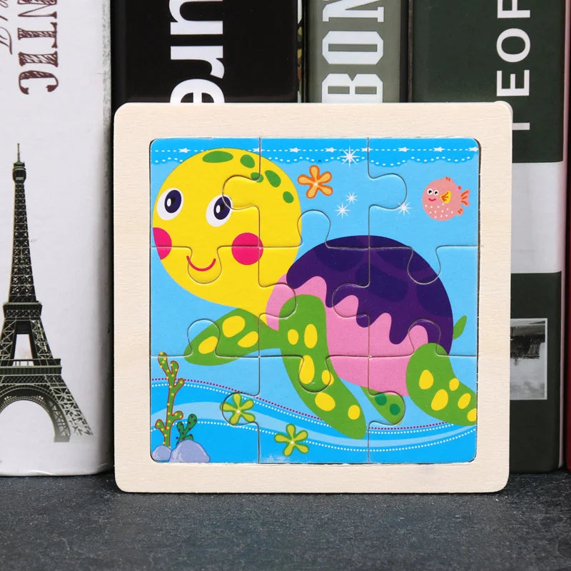 Puzzle en bois Montessori Bébé