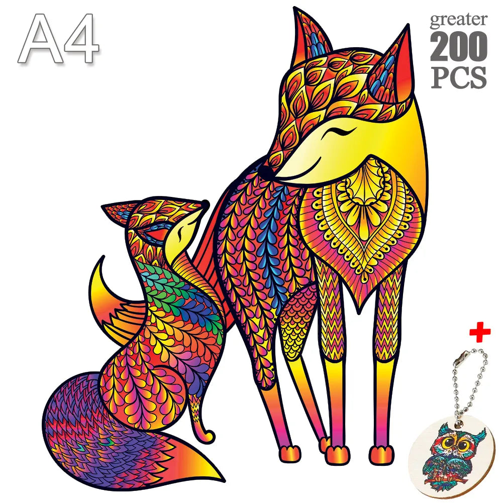 Puzzle Montessori art design