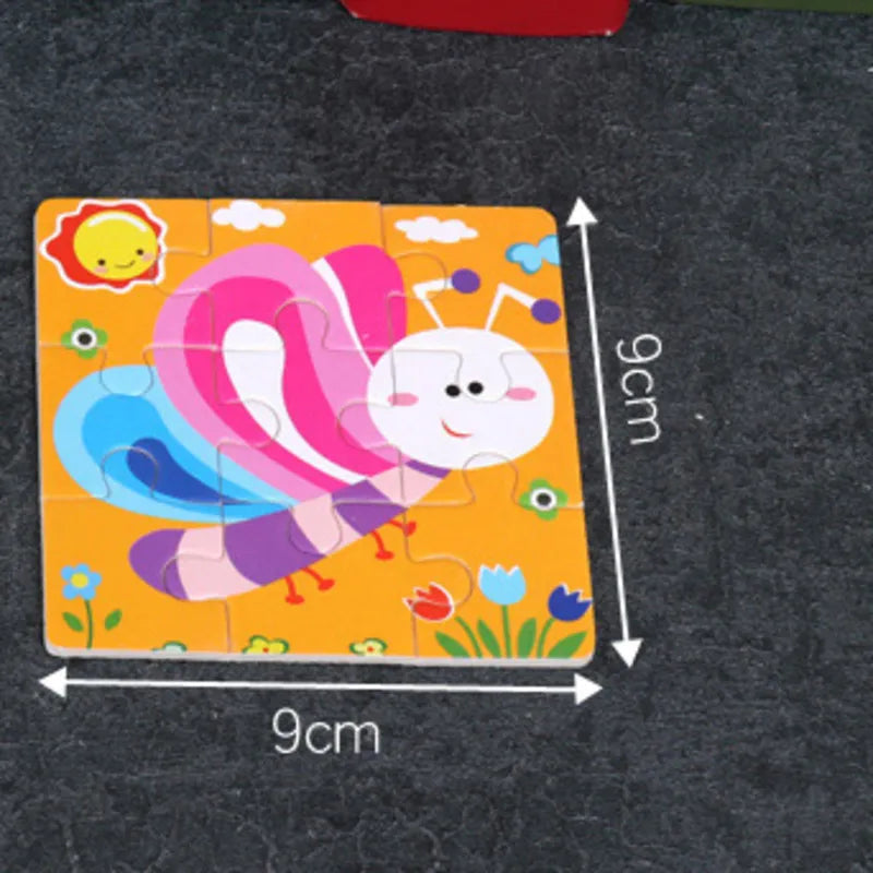 Puzzle en bois Montessori Bébé