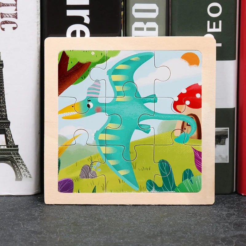 Puzzle en bois Montessori Bébé