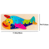 Puzzle en Bois pour Enfants : Animaux, Véhicules et Motifs Colorés