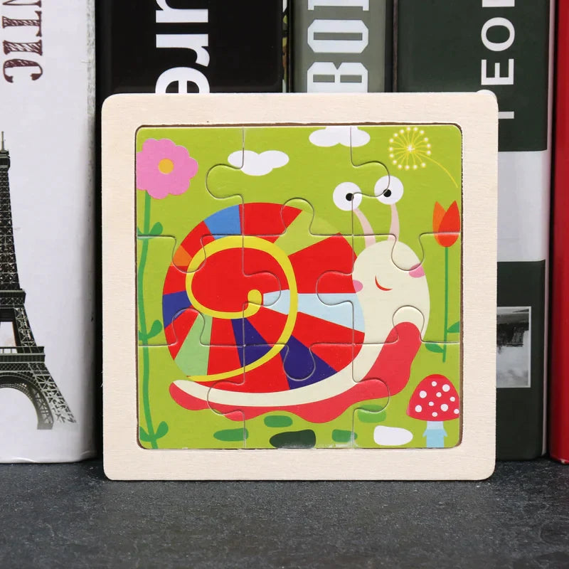 Puzzle en bois Montessori Bébé