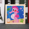 Puzzle en bois Montessori Bébé
