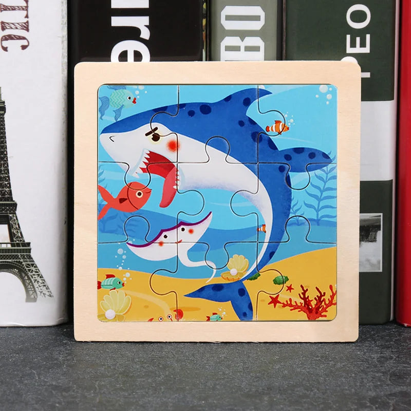 Puzzle en bois Montessori Bébé