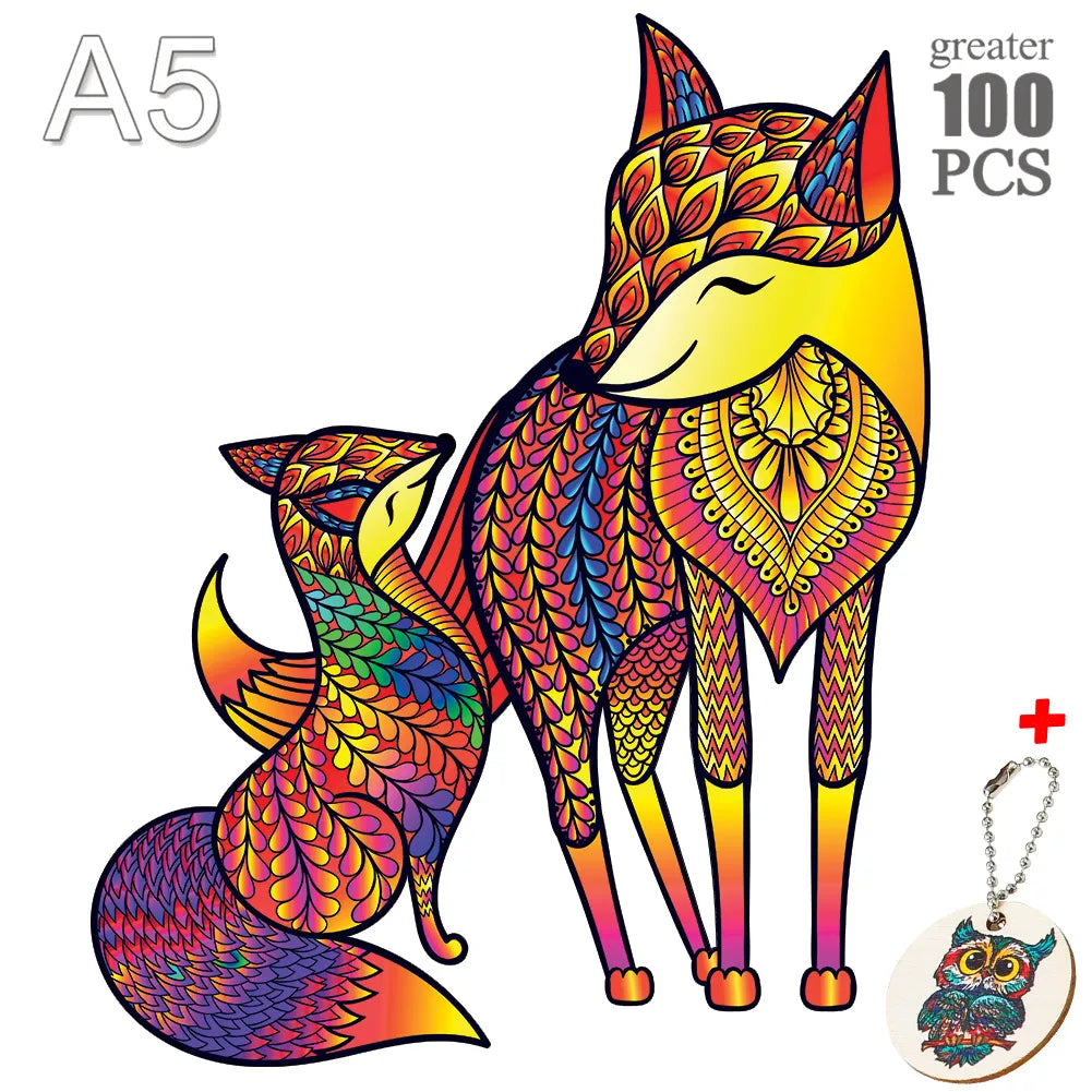 Puzzle Montessori art design