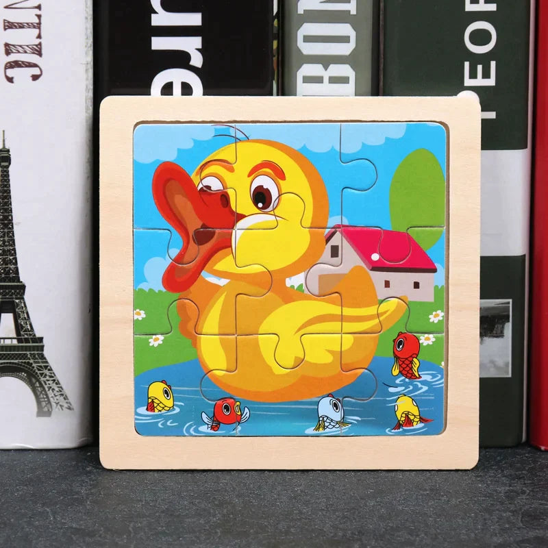 Puzzle en bois Montessori Bébé