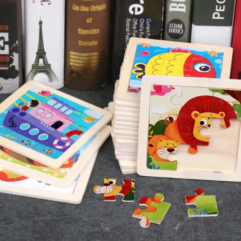Puzzle en bois Montessori Bébé
