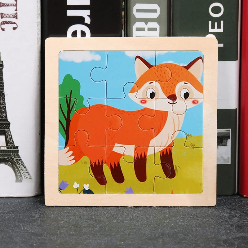 Puzzle en bois Montessori Bébé