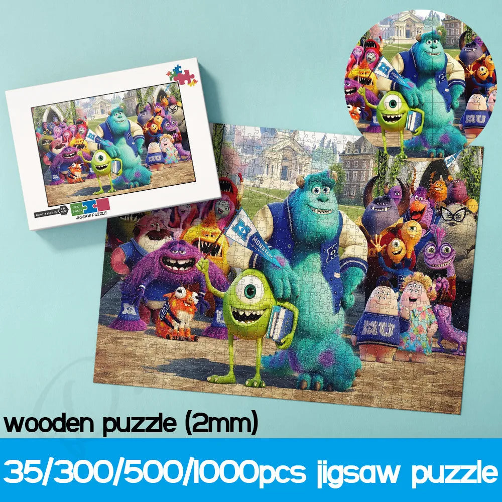 Puzzles Bois l'université des monstres