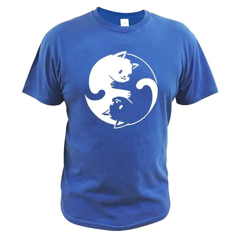 Tee shirt Chat Ying Yang 100% coton