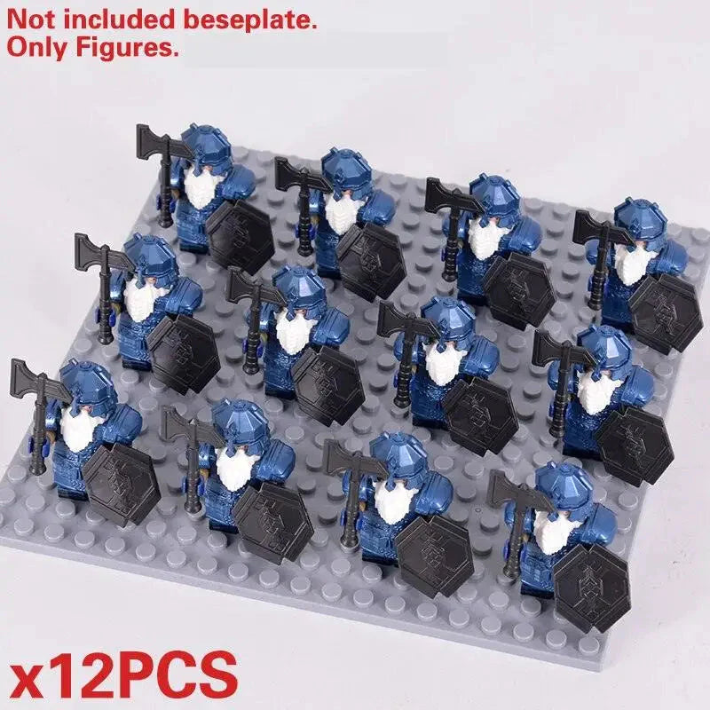 Troupes Guerrières 12 Soldats Médiévales Hobbit Lego