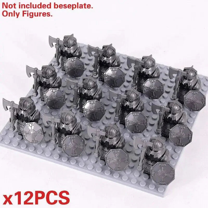 Troupes Guerrières 12 Soldats Médiévales Hobbit Lego