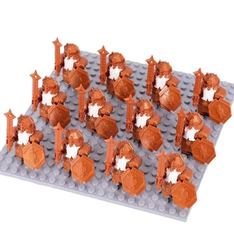 Troupes Guerrières 12 Soldats Médiévales Hobbit Lego