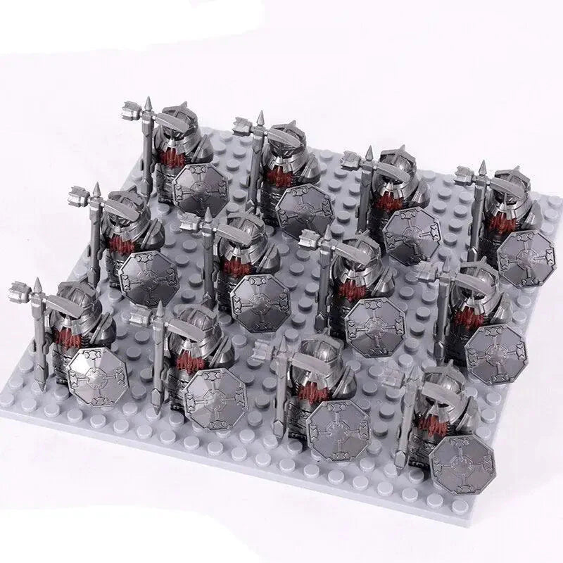 Troupes Guerrières 12 Soldats Médiévales Hobbit Lego