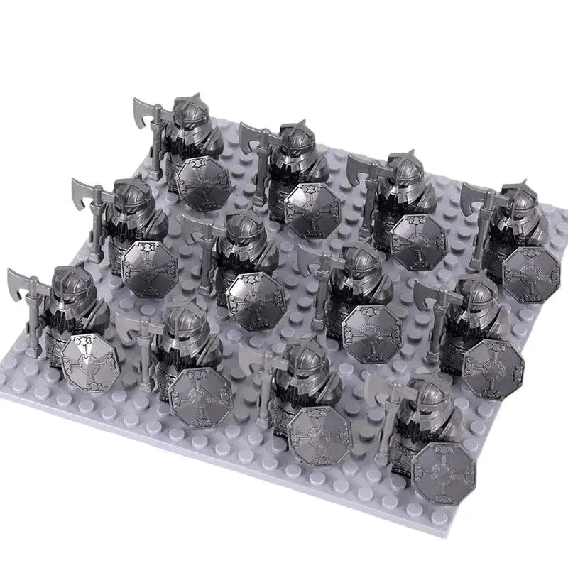 Troupes Guerrières 12 Soldats Médiévales Hobbit Lego