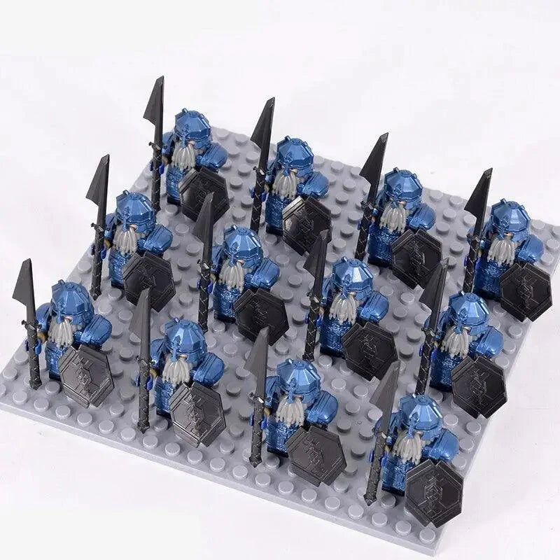 Troupes Guerrières 12 Soldats Médiévales Hobbit Lego