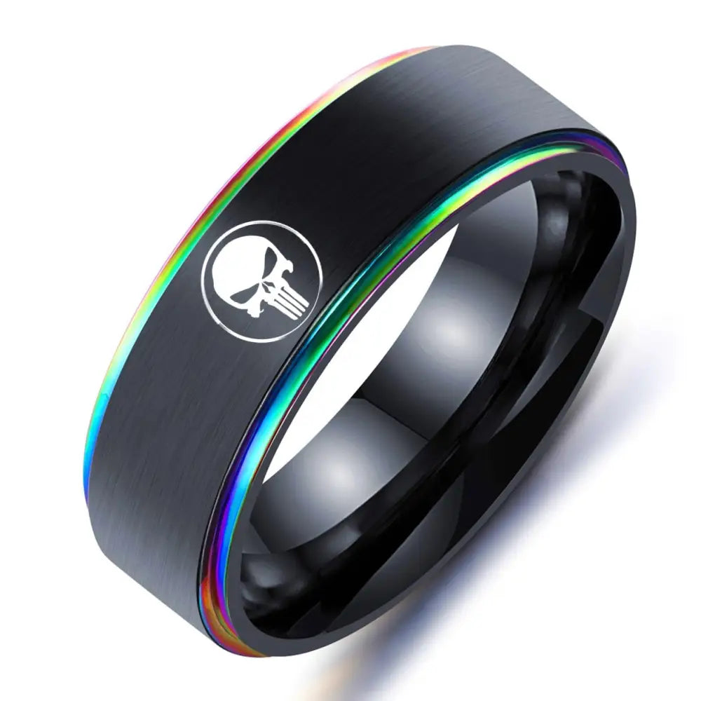 Bague anime Marvel Punisher