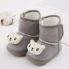 Bottines neige peluche pour nouveau-né