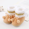 Bottines neige peluche pour nouveau-né