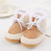 Bottines neige peluche pour nouveau-né