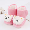 Bottines neige peluche pour nouveau-né